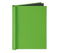 Veloflex Office Carpeta con clips 4944341 Velocolor DIN A4, estructura de lino, 150 hojas, verde
