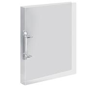 VELOFLEX - Carpeta de anillas Crystal A4 con anillas 2-D, transparente | Plástico PP macizo, efecto rayado, capacidad de 20 mm, resistente a los arañazos, para unas 250 hojas