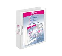 VELOFLEX - Carpeta de anillas Velodur A4 con anillas 4-D, blanco
