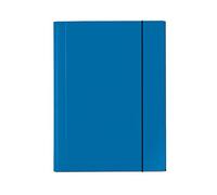 VELOFLEX - Carpeta de recopilación VELOCOLOR DIN A3 con elástico, azul | Con 3 solapas, para documentos y blocs de dibujo DIN A3, dimensiones: 30,5 x 43 x 1,5 cm