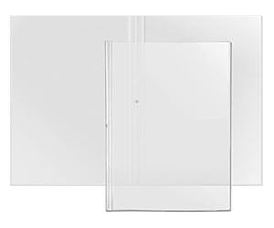 VELOFLEX - Funda doble DIN A4 de lámina de PP, 5 unidades, transparente
