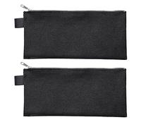 VELOFLEX - Funda para banco DIN larga con cremallera, 2 unidades | Formato 220 x 110 mm, de tejido, cremallera metálica, sistema para candado o precinto, para dinero y accesorios