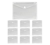 VELOFLEX - Funda para documentos Crystal A4 con cierre de velcro, 10 uds.
