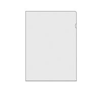 Veloflex 4545000 - Portafolios rígida de PVC, DIN A4, transparente, 100 unidades