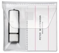 VELOFLEX - Fundas memorias USB 10 x 10 cm, autoadhesivas, paq. 5 unidades | Funda autoadhesiva con solapa de cierre, para 2 memorias USB o 1 memoria USB y una tarjeta de visita