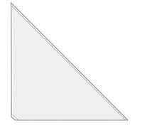 VELOFLEX - Fundas triangulares autoadhesivas 220 x 220 mm, 100 unidades