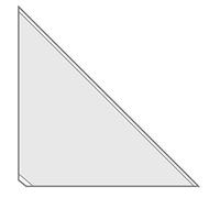 VELOFLEX - Fundas triangulares autoadhesivas 55 x 65 mm de PP, 100 unidades