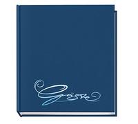 Veloflex - Libro de invitados (20 x 25 cm, encuadernación textil), color azul oscuro