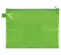 VELOFLEX 2704040 - Bolsillo A4 con cremallera, verde, de material EVA reforzado con tejido, 1 bolsillo para documentos