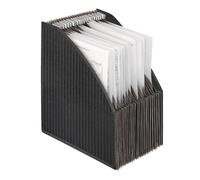VELOFLEX - Portafolios vertical con 23 compartimentos, DIN A4, negro
