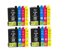 VeloHive Cartucho de Tinta 252XL 252 Compatible con Workforce WF-7110 WF7210 WF3620 WF3640 7610 WF7620 WF7710(4sets)