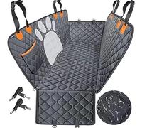VELOMY Funda Coche Perros Asiento Trasero,para Fi-at 500 / 500E / 500L / 500X / 500 Abarth. Hamaca Perros con Ventana de Malla,Impermeable,Antideslizante,A
