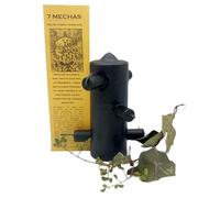 Velón con Mechas Negro Siete Tumba Trabajos con Ritual Rompe Magias Hechizos Eliminar Amarres Conjuros Mal de Ojo Quitar Conjuros