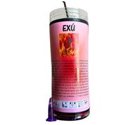 Velón de Exú para Desatrancar Situaciones, Abrir Caminos y Cortar Maleficios | Velón de Petición con Aceite Litúrgico y Oración de 3 Días de Duración Aproximada.
