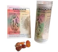 Velón de los Negocios Astral Al Dios Mercurio Éxito Comercial con Gema Talismán Vela Naranja Ritual con Instrucciones