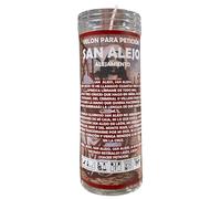 Velón de San Alejo para Alejar Malas Energías y Personas | Vela Especial con Aceite para Alejar y Mantener Alejados a los Enemigos y Malas Energías, Influencias y Envidias.