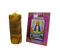 Velón esotñerico herbóreo Caridad del Cobre - Ritual mñistico de protección de hogar y uniones - Las Velas de Mariano