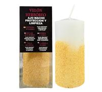 Velón Herbóreo de Ajo Macho para Protección y Limpieza | Vela Especial con Hierbas Potenciadoras para Proteger y Limpiar las Energías.