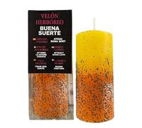 Velón Herbóreo de Buena Suerte | Vela Especial con Hierbas Potenciadoras para Atraer la Buena Suerte de forma Rápida en Cualquier Ámbito: Amor, Dinero, Salud, Trabajo, Juego...