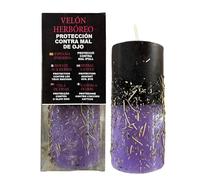 Velón Herbóreo de Protección contra Mal de Ojo | Vela Especial con Hierbas Potenciadoras para Proteger y Romper Males de Ojo, Maldiciones, Magia Negra...