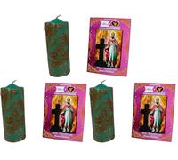Velón herbóreo San Cipriano - Ritual místico contra maleficios y protección - Las Velas de Mariano (Paquete de 3)