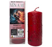 Velón Herboreo Ven a mi - Velón Esotérico 14x6cm - Atraer el ser amado