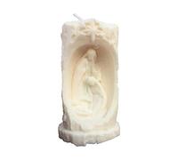 Velón Navidad Portal de Belén Nacimiento Hecha a Mano Vela Perfumada Nochebuena Olor Polvorón Velon Navideño