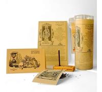 Velón Negro Consagrado con Esencia de la Santa Muerte Ritual de Total Protección para Peticiones, Ofrendas y Altares Vela Negra con incienso y ofrendas
