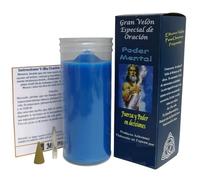 Velon Poder Mental vela potenciada con oracion para fuerza y poder en decisiones