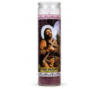 Velón San Alejo Color Lila para Rituales de Protección y Alejamiento - Vela en Vaso de Cristal de Larga Duración (110 Horas) - GOYA - Ideal para Espiritualidad y Tradición Religiosa - NEXU