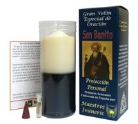 Velon San Benito vela potenciada con oracion para proteccion personal