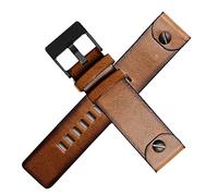 VELORE Banda de reloj de cuero genuina para diese DZ4323 4318 1657 7413 725 Corcha de reloj 22 mm 24 mm 26 mm 28 mm Policía Brown Original Style(B-brown black,28mm)