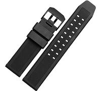 VELORE Banda de reloj de silicio para Luminox 7251 | 3050 | 3051 | 6402 Sente pulsera de goma impermeable de 23 mm de 23 mm de goma impermeable negra