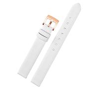 VELORE Correa de cuero genuina para Swarovski 5158517/5158544/5158972 Watchaccesorsories Fashion Pulsera de 12 mm Watch Watch Store(White rose gold)