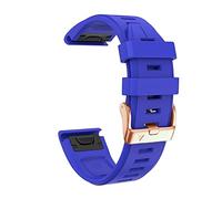 VELORE Correa de silicona suave de ajuste rápido de 20 mm para Garmin Fenix 7S/5S Plus/6S/5S/Instinct 2S/D2, con hebilla de oro rosa de silicona de repuesto rápido, Fenix 7S, Acetato, Sin piedra