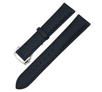 VELORE Para Omega Seamaster 300 AT150 Correa de nailon 19 mm 20 mm 21 mm 22 mm Correas de reloj de cuero de lona(Black Black 2,22mm)