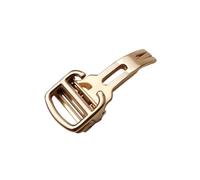 VELORE Reemplazo de hebilla desplegable de acero inoxidable 316L, 12mm, 14mm, 16mm, 18mm, 20mm, para cierre plegable Cartier plateado, rosa y dorado