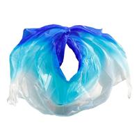 Velos de danza del vientre, Velo for danza del vientre Seda Multicolor Varios tamaños(Color 06,XXL-300cm-114cm)