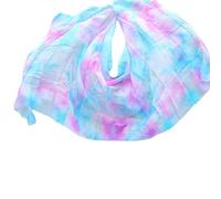 Velos de danza del vientre, Velo for danza del vientre Seda Multicolor Varios tamaños(Color 22,XXL-300cm-114cm)