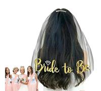 Velos de novia cortos de tul, velo de despedida de soltera para novia | Velo de novia Despedida de soltera Velo de despedida de soltera,Velos de boda con peine, suministros para despedida de soltera,