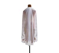 Velos de novia vintage con ribete de encaje con peine para ceremonia de boda y fotografía, velos de novia para eventos al aire libre