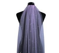 Velos para futuras Novias, Velo de Novia Multicolor 150 centímetros vals decoración Perlas Peine Tul Suave Accesorio Boda(Pink)