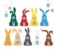 VeLoscient 9 Piece Easter Gift Packaging Set Felt Rabbit Colourful Money Gift Packaging Children's and Adult Easter Gifts Easter Decorations Spring Regalos de dinero de Pascua