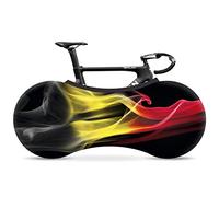 VELOSOCK Funda Cubre Bicicletas para Interiores - Belgium Flag - La Mejor solución para Mantener los Suelos y Las Paredes Libres DE Suciedad - Sirve para el 99% de Las Bicicletas para Adultos