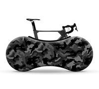VELOSOCK Funda Cubre Bicicletas para Interiores - Camo (Black)- La Mejor solución para Mantener los Suelos y Las Paredes Libres DE Suciedad - Sirve para el 99% de Las Bicicletas para Adultos
