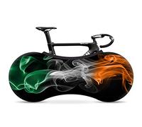 VELOSOCK Funda Cubre Bicicletas para Interiores - Ireland Flag - La Mejor solución para Mantener los Suelos y Las Paredes Libres DE Suciedad - Sirve para el 99% de Las Bicicletas para Adultos