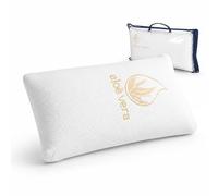 VELOSSIA Almohada Viscoelastica de Viaje. Memory Foam con Tejido Transpirable. Antialérgica y Antiácaros, Firmeza Media, almofada para cervicales y Cuello. Ortopédica y anatómica. (De Viaje)