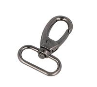 VELOX Mosquetón Anilla Ovalada Zamak Plata Vieja 32 mm. 3u., accesorios para aplicaciones de confección, como llaveros, joyería, bolsos, mochilas, correas y otros proyectos de marroquinería.