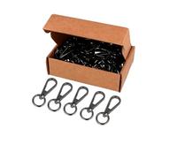 VELOX Mosquetón Anilla Redonda Zamak Níquel Negro 13,40 mm. 100u.