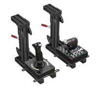 VELPAX Paquete de 2 Soportes de Escritorio para de metal para Flight Sim Hotas compatibles con Logitech X56/X52/X52 Pro, Thrustmaster Hotas Warthog/T, Hotas 4/X（Versión plegable）
